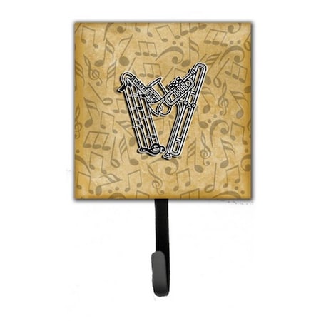 Jensendistributionservices Letter W Musical Instrument Alphabet Leash & Key Holder MI1659485